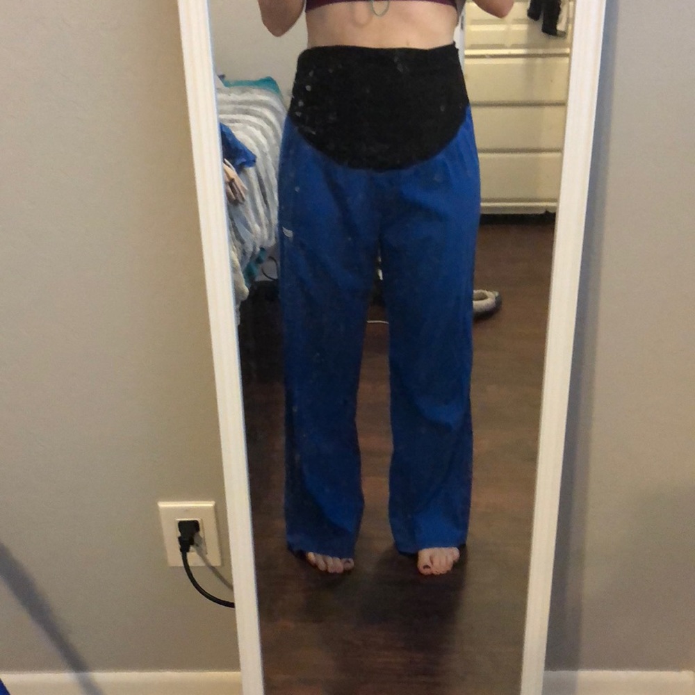 Maternity scrubs royal blue